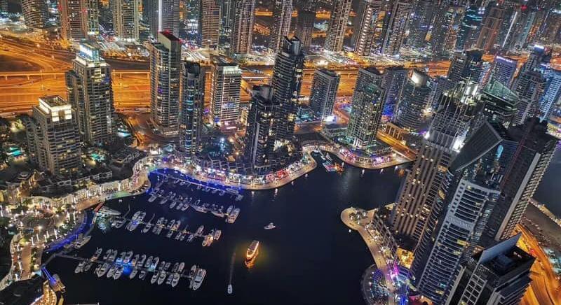 The Cayan Tower is the iconic skyscraper of Dubai