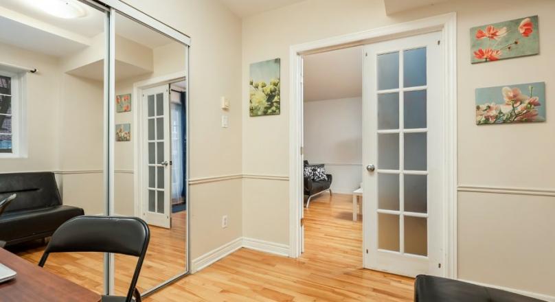 Entirely furnished and equipped apartment, large private terrace-available now!