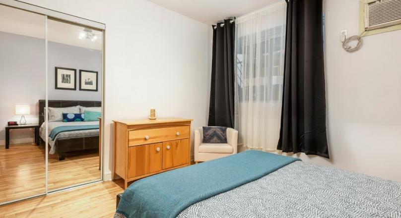 Entirely furnished and equipped apartment, large private terrace-available now!