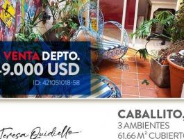 apartment on the ground floor, 2 blocks from Rivadavia Park, in Caballito