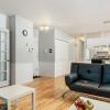 Entirely furnished and equipped apartment, large private terrace-available now!
