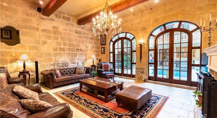 An imposing grand double fronted townhouse situated