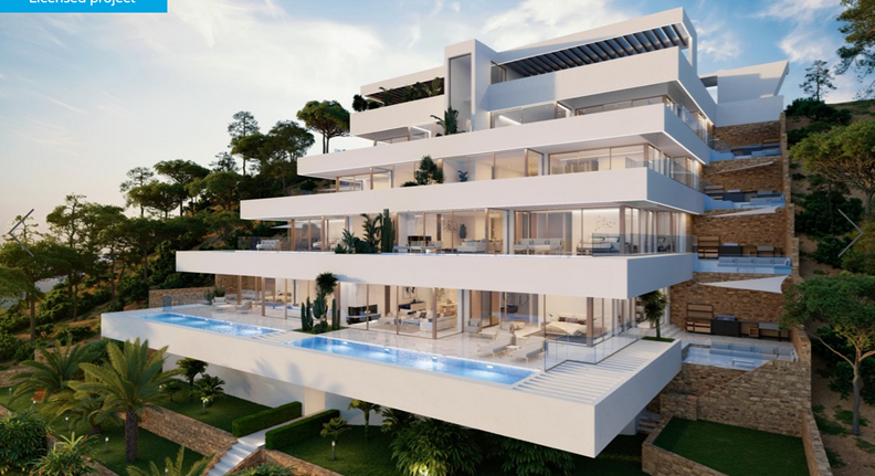 Newly built modern luxury penthouse - Altea with private pool and sea views
