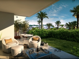 New building. Cala d'Or. Three more units. Two flats. A penthouse. Done in August.