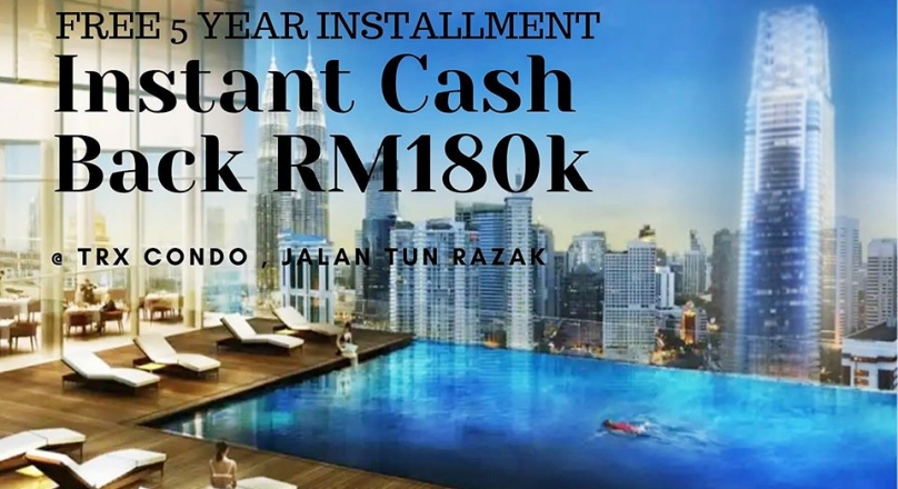 Only 3000 You Can Own A TRX Freehold Condo With Instant Cash Back 160,000