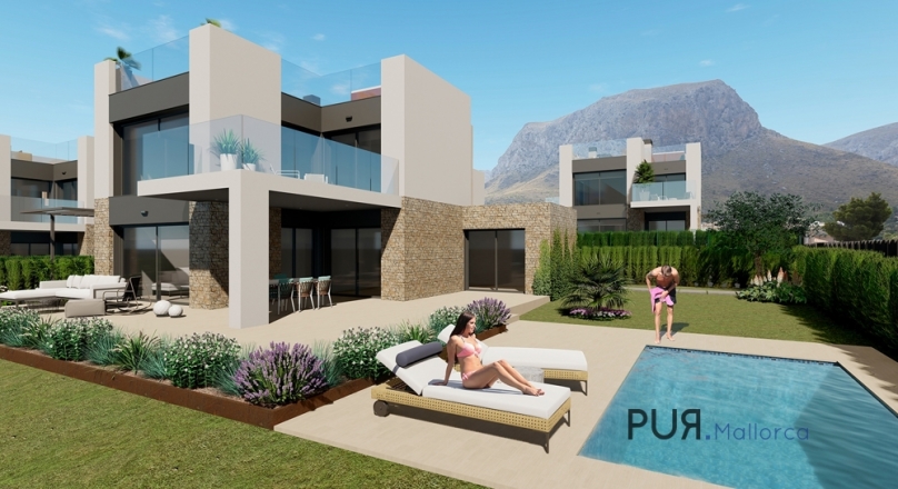 Colonia San Pere. New building. Detached villas. High-quality. Sea view. Finished in 2020.