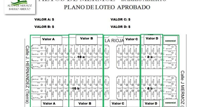 Venta de Lote en Altos de Mermoz 