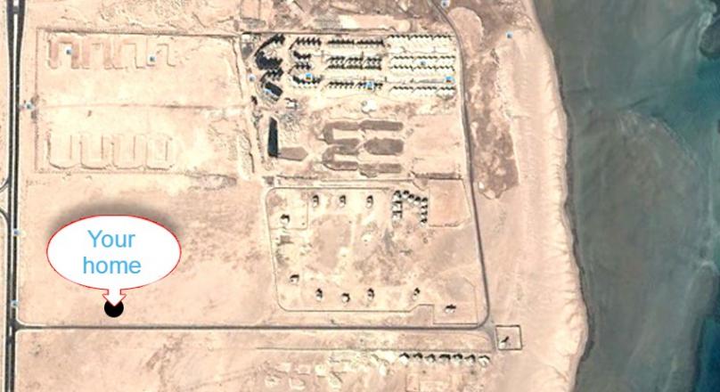 Studio in compound with swimming pools