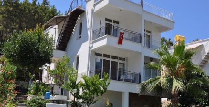 Villa on beach sea in Turkey