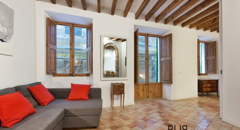 Palma. Old town. Apartment with a large roof terrace. And a look. PUR.