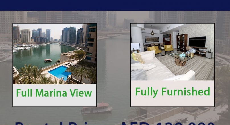 Fully Furnished apartment in Al Sahab at Marina Dubai for Rent.