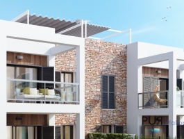Model apartment in a new building.