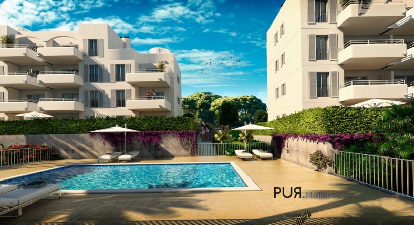 Cala d'Or. Just above the harbor. New building. With a fantastic view at the penthouses.