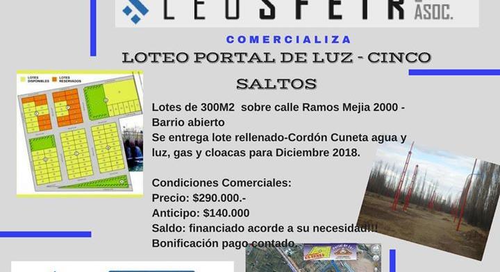 LAND 300M2 - LOTEO PORTAL DE LUZ- FIVE JUMPS
