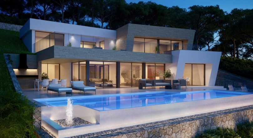 Modern new build villa for sale in Jávea with sea views Atalayas