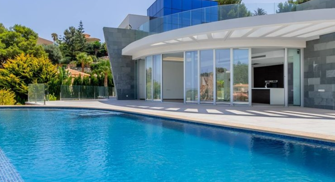 Modern new build villa for sale in Jávea with sea views in Balcón al Mar