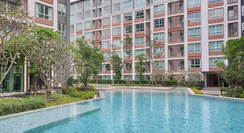 A 37.5 Sq M one bedroom apartment on 4 floor at D Ping Condo
