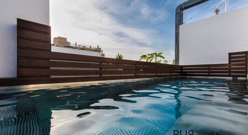 New apartments in El Terreno. With roof pool, sea view and future perspective