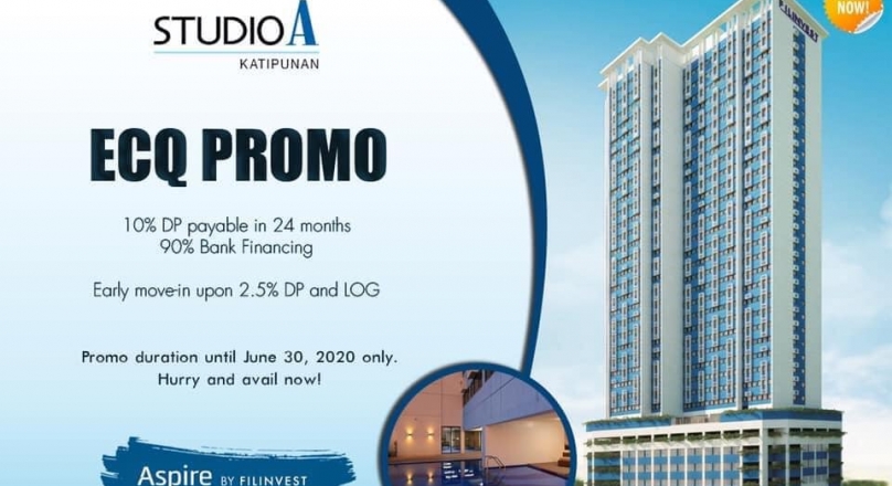 RENT TO OWN - STUDIO A in Katipunan is Ready for Occupancy