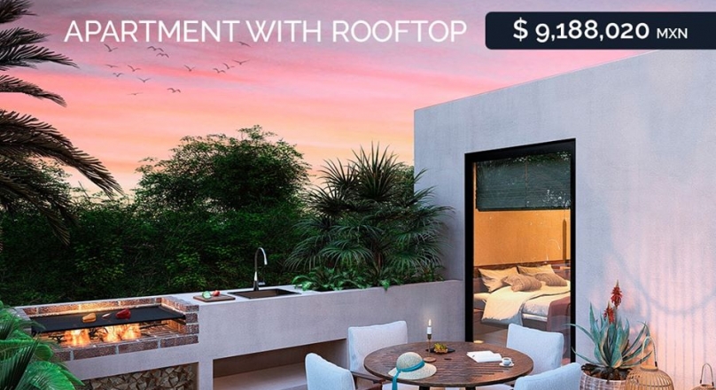 Penthouse with great investment opportunity in Tulum