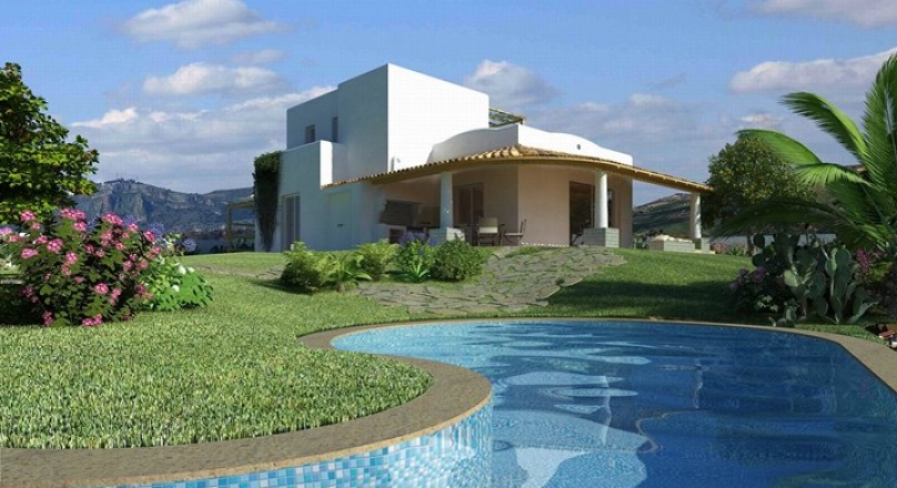 Management parcelling plan, to build 122 villas, every with swimming pool, exclusive and particular,