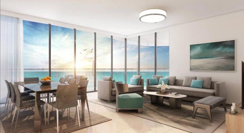 A luxury beachfront apartment