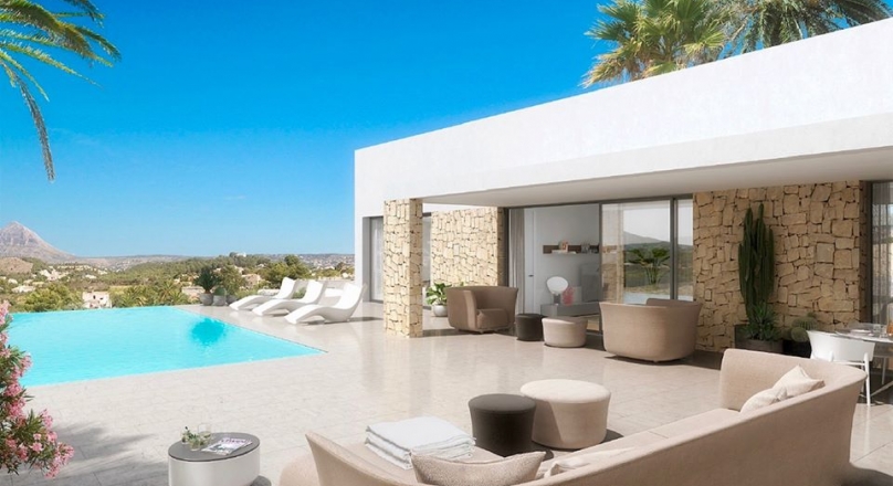 Direct from the builder, Spectacular luxury villa for sale of new modern construction in Jávea