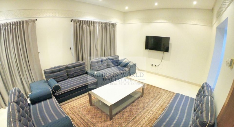 3 Bedroom Fully-Furnished Flat for Rent in Busaiteen