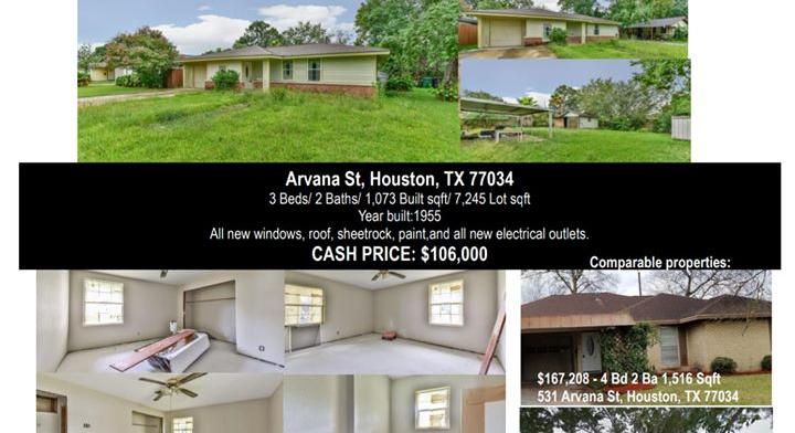 EXCELLENT INVESTMENT OPPORTUNITY: HOUSE FOR SALE ONLY CASH! $106.000